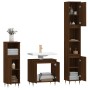 Set de muebles baño 3 pzas madera contrachapada roble marrón de vidaXL, Muebles de baño - Ref: Foro24-3190274, Precio: 182,94...