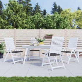 Gartenstuhlkissen 4 Stück anthrazitfarbener Oxford-Stoff 50x50x3 cm von vidaXL, Kissen für Stühle und Sofas - Ref: Foro24-314...