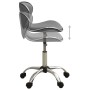 Silla de oficina de cuero sintético gris de vidaXL, Sillas de oficina - Ref: Foro24-3088630, Precio: 79,75 €, Descuento: %