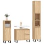 3-piece bathroom furniture set made of Sonoma oak plywood. by vidaXL, Bathroom furniture - Ref: Foro24-3190232, Price: 239,99...