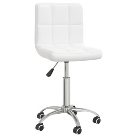 Silla de comedor giratoria cuero sintético blanco de vidaXL, Sillas de comedor - Ref: Foro24-3087561, Precio: 80,99 €, Descue...