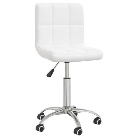 White synthetic leather swivel dining chair by vidaXL, dining chairs - Ref: Foro24-3087561, Price: 84,00 €, Discount: %