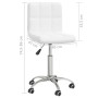 White synthetic leather swivel dining chair by vidaXL, dining chairs - Ref: Foro24-3087561, Price: 84,00 €, Discount: %