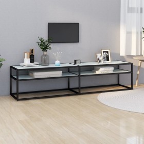 TV-Schrank aus gehärtetem Glas aus weißem Marmor, 180 x 40 x 40,5 cm von vidaXL, TV-Möbel - Ref: Foro24-331724, Preis: 110,41...