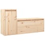 TV furniture 2 pieces solid pine wood by vidaXL, TV Furniture - Ref: Foro24-3100109, Price: 114,44 €, Discount: %