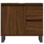 3-piece bathroom furniture set in brown oak plywood by vidaXL, Bathroom furniture - Ref: Foro24-3190236, Price: 201,83 €, Dis...