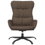 Relaxation armchair with brown fabric footrest by vidaXL, Armchairs - Ref: Foro24-3097586, Price: 124,99 €, Discount: %