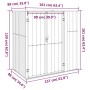 Cobertizo herramientas jardín acero galvanizado 161x89x161 cm de vidaXL, Cobertizos - Ref: Foro24-316212, Precio: 195,67 €, D...