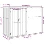 Cobertizo herramientas jardín acero galvanizado 225x89x161 de vidaXL, Cobertizos - Ref: Foro24-316213, Precio: 228,16 €, Desc...