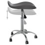 Gray Faux Leather Beauty Salon Stool by vidaXL, Hairdressing chairs - Ref: Foro24-323688, Price: 52,88 €, Discount: %