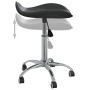 Black synthetic leather beauty salon stool by vidaXL, Hairdressing chairs - Ref: Foro24-323684, Price: 51,85 €, Discount: %