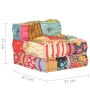 Modularer Patchwork-Hocker aus Stoff von vidaXL, Kissen für Stühle und Sofas - Ref: Foro24-287702, Preis: 139,99 €, Rabatt: %