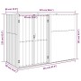 Cobertizo herramientas jardín acero galvanizado 225x89x161 de vidaXL, Cobertizos - Ref: Foro24-316216, Precio: 251,09 €, Desc...