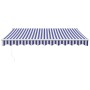 Blue and white automatic retractable awning 3x2.5 m by vidaXL, Awnings - Ref: Foro24-3154471, Price: 253,46 €, Discount: %