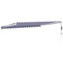 Blue and white automatic retractable awning 4x3 m by vidaXL, Awnings - Ref: Foro24-3154473, Price: 321,10 €, Discount: %