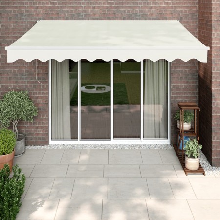 Toldo retráctil automático color crema 3x2,5 m de vidaXL, Toldos - Ref: Foro24-3154476, Precio: 253,46 €, Descuento: %