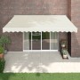 Toldo retráctil automático color crema 4x3 m de vidaXL, Toldos - Ref: Foro24-3154478, Precio: 333,42 €, Descuento: %