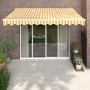 Toldo retráctil automático amarillo y blanco 3x2,5 m de vidaXL, Toldos - Ref: Foro24-3154481, Precio: 253,46 €, Descuento: %