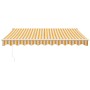 Toldo retráctil automático amarillo y blanco 3x2,5 m de vidaXL, Toldos - Ref: Foro24-3154481, Precio: 253,46 €, Descuento: %