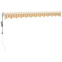 Toldo retráctil automático amarillo y blanco 3x2,5 m de vidaXL, Toldos - Ref: Foro24-3154481, Precio: 253,46 €, Descuento: %