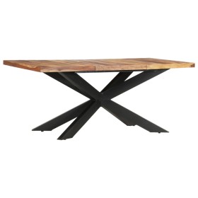 Solid sheesham wood dining table 180x90x76 cm by vidaXL, Kitchen and dining tables - Ref: Foro24-285965, Price: 461,99 €, Dis...