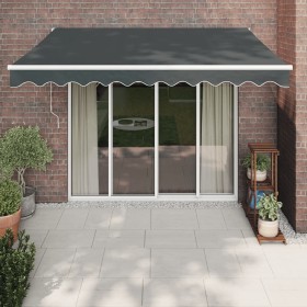 Toldo retráctil automático gris antracita 3,5x2,5 m de vidaXL, Toldos - Ref: Foro24-3154487, Precio: 272,99 €, Descuento: %