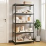 5-level storage shelf made of steel and anthracite plywood by vidaXL, Industrial shelving - Ref: Foro24-152867, Price: 56,08 ...