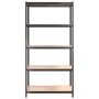 5-level storage shelf made of steel and anthracite plywood by vidaXL, Industrial shelving - Ref: Foro24-152867, Price: 56,99 ...