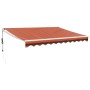 Toldo retráctil automático naranja y marrón 3x2,5 m de vidaXL, Toldos - Ref: Foro24-3154491, Precio: 253,99 €, Descuento: %