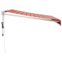 Toldo retráctil automático naranja y marrón 3x2,5 m de vidaXL, Toldos - Ref: Foro24-3154491, Precio: 253,57 €, Descuento: %