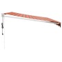 Orange and brown automatic retractable awning 4x3 m by vidaXL, Awnings - Ref: Foro24-3154493, Price: 327,06 €, Discount: %