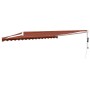 Orange and brown automatic retractable awning 4x3 m by vidaXL, Awnings - Ref: Foro24-3154493, Price: 327,06 €, Discount: %