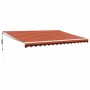 Orange and brown automatic retractable awning 4.5x3 m by vidaXL, Awnings - Ref: Foro24-3154494, Price: 358,11 €, Discount: %