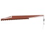 Orange and brown automatic retractable awning 4.5x3 m by vidaXL, Awnings - Ref: Foro24-3154494, Price: 358,11 €, Discount: %