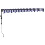 Toldo retráctil automático azul y blanco 3,5x2,5 m de vidaXL, Toldos - Ref: Foro24-3154497, Precio: 270,08 €, Descuento: %