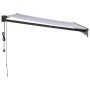 Blue and white automatic retractable awning 3x2.5 m by vidaXL, Awnings - Ref: Foro24-3154496, Price: 360,99 €, Discount: %