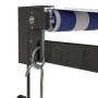 Blue and white automatic retractable awning 3x2.5 m by vidaXL, Awnings - Ref: Foro24-3154496, Price: 360,99 €, Discount: %