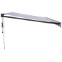 Toldo retráctil automático azul y blanco 5x3 m de vidaXL, Toldos - Ref: Foro24-3154500, Precio: 391,99 €, Descuento: %