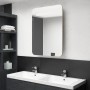 Armario de baño con espejo color roble 60x11x80 cm de vidaXL, Tocadores de baño - Ref: Foro24-326507, Precio: 140,99 €, Descu...