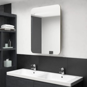 Bathroom cabinet with mirror oak color 60x11x80 cm by vidaXL, bathroom vanities - Ref: Foro24-326507, Price: 140,17 €, Discou...