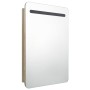 Armario de baño con espejo color roble 60x11x80 cm de vidaXL, Tocadores de baño - Ref: Foro24-326507, Precio: 140,99 €, Descu...