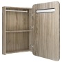 Armario de baño con espejo color roble 60x11x80 cm de vidaXL, Tocadores de baño - Ref: Foro24-326507, Precio: 140,99 €, Descu...