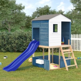 Tobogán infantil polipropileno azul 175x38x23 cm de vidaXL, Columpios y estructuras de juegos - Ref: Foro24-92308, Precio: 15...