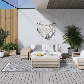 Outdoor rug gray and white 80x250 cm reversible design by vidaXL, Outdoor protectors - Ref: Foro24-364798, Price: 38,09 €, Di...