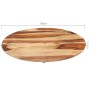 Round table top solid sheesham wood 15-16 mm 80cm by vidaXL, Table tops - Ref: Foro24-285971, Price: 70,43 €, Discount: %