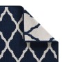 Navy blue and white reversible outdoor rug 80x150 cm by vidaXL, Outdoor protectors - Ref: Foro24-364782, Price: 16,26 €, Disc...