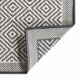 Reversible gray and white outdoor rug 80x150 cm by vidaXL, Outdoor protectors - Ref: Foro24-364797, Price: 19,77 €, Discount: %