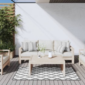 Outdoor reversible gray and white rug 80x150 cm by vidaXL, Outdoor protectors - Ref: Foro24-364779, Price: 18,30 €, Discount: %