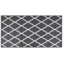 Alfombra de exterior gris y blanca reversible 80x150 cm de vidaXL, Protectores para exterior - Ref: Foro24-364779, Precio: 18...