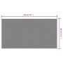 Outdoor reversible gray and white rug 80x150 cm by vidaXL, Outdoor protectors - Ref: Foro24-364779, Price: 19,77 €, Discount: %